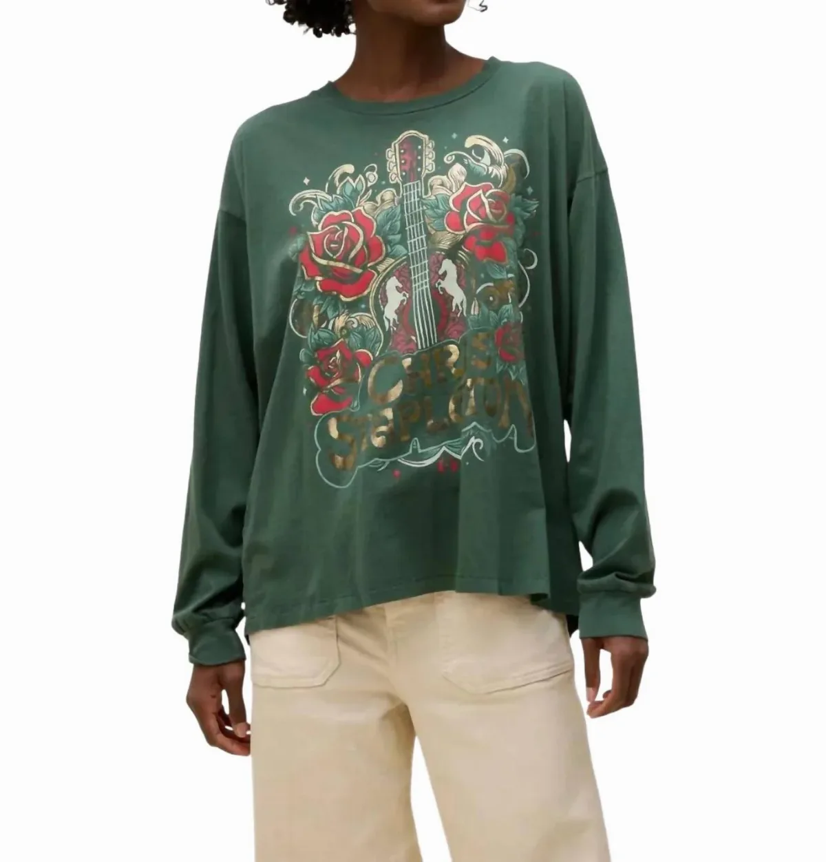 Chris Stapleton Long Sleeve Top in Deep by DAYDREAMER