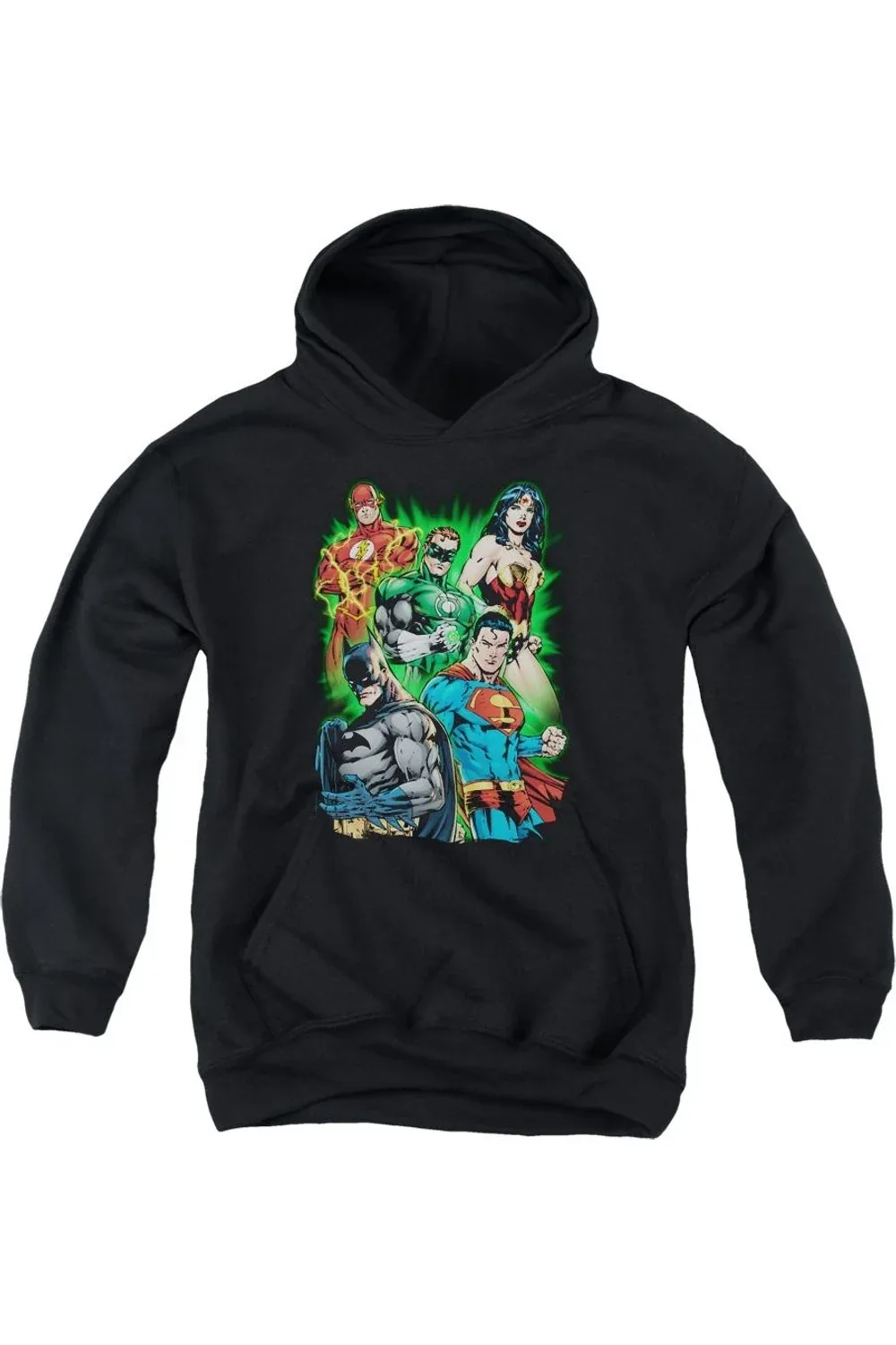 Justice League of America Will Power Pull Over Hoodie / Hooded Sweatshirt by Gildan
