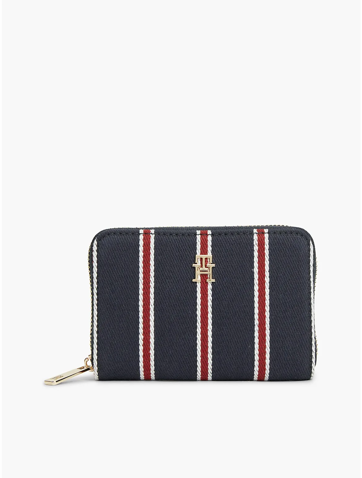 Varsity Stripe Small Zip Wallet by Tommy Hilfiger