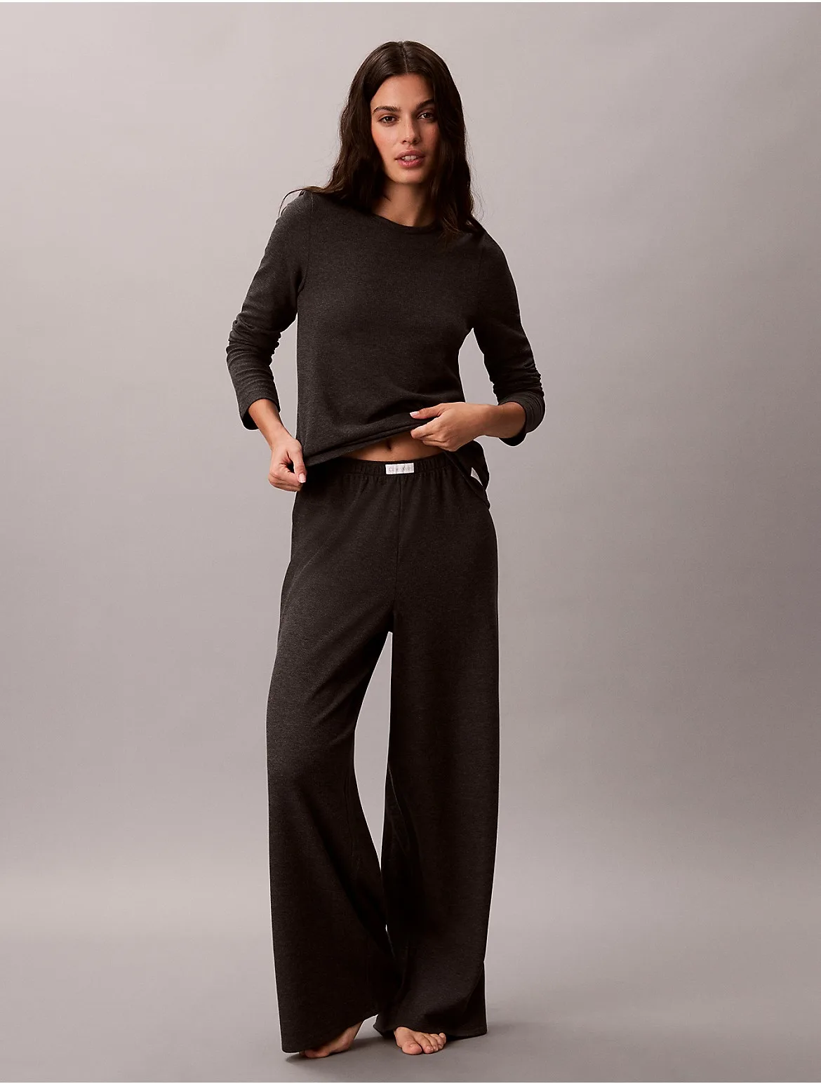 Classic Comfort Cozy Waffle Pants by Calvin Klein