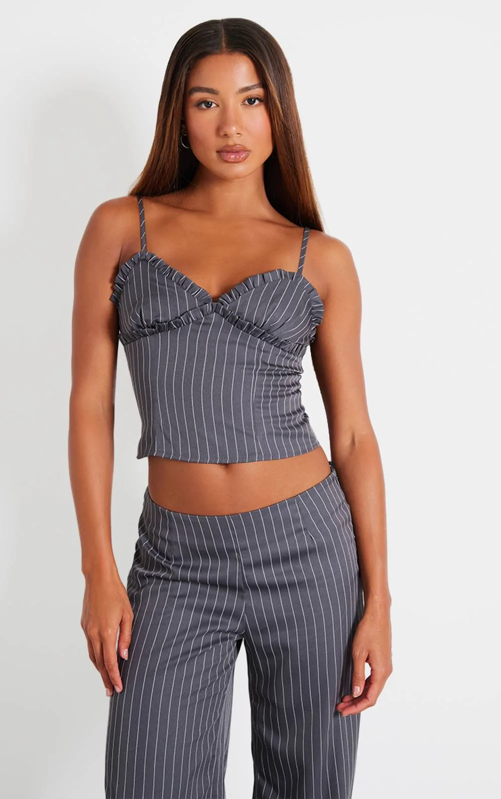 Pinstripe Cami Top by PrettyLittleThing