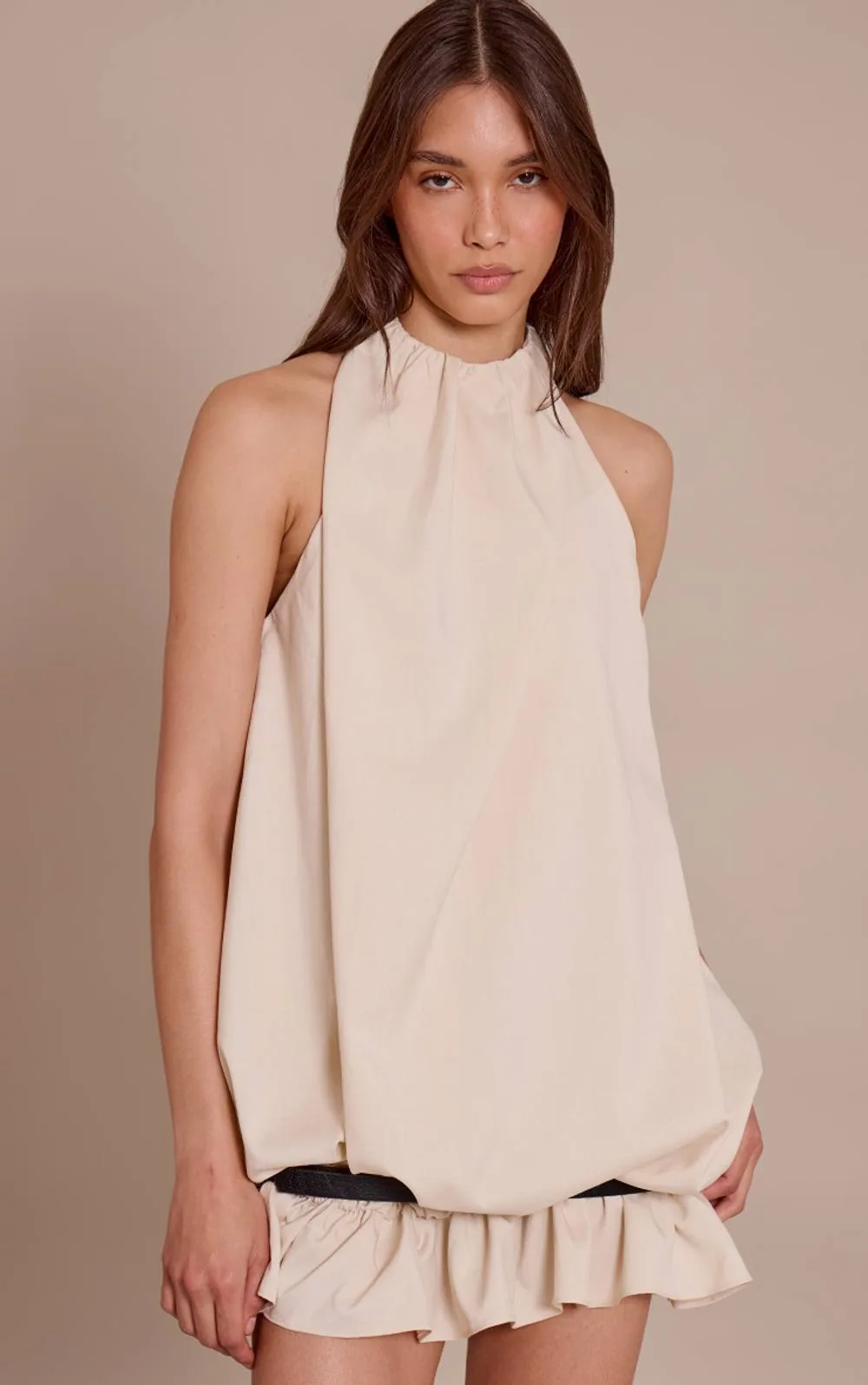 Puffball Belted Dress