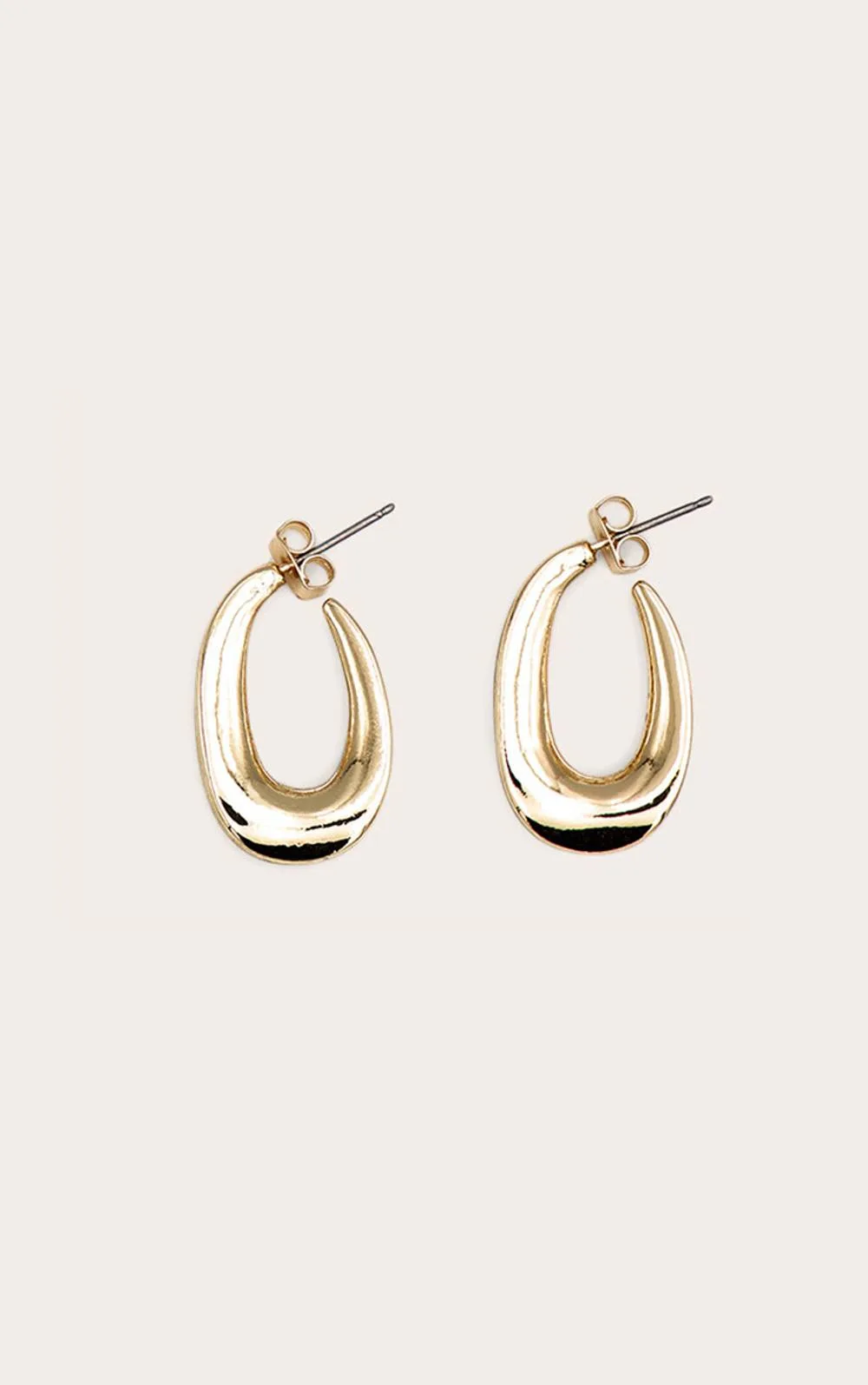 Ridge Medium Hoop Earring