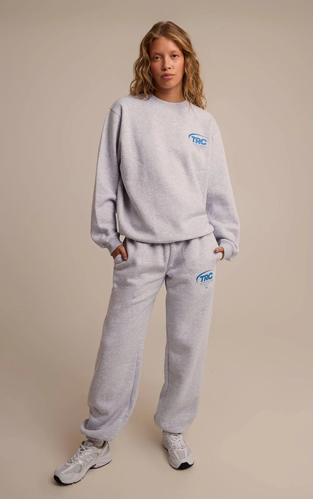 Run Club Cotton Fleece Cuffed Sweatpants by PrettyLittleThing