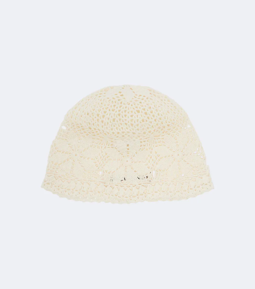 Crochet Cotton Beanie by Magda Butrym