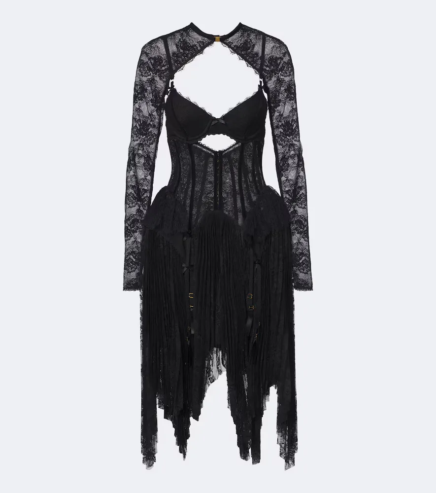 Valiant Cutout Lace Bustier Dress by Zimmermann
