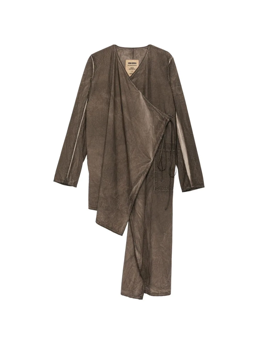 Asymmetric Drape Shirt by Uma Wang