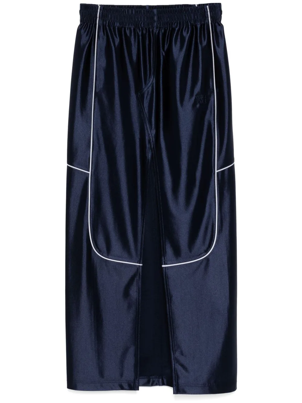 Piped Logo-Embroidered Skirt by Alexander Wang