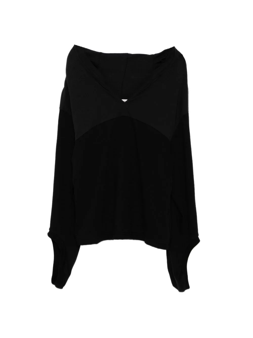 V-Neck Panelled T-Shirt by Undercover