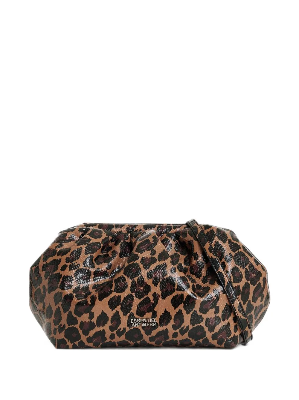 Kennie Leopard-Print Clutch Bag by Essentiel Antwerp