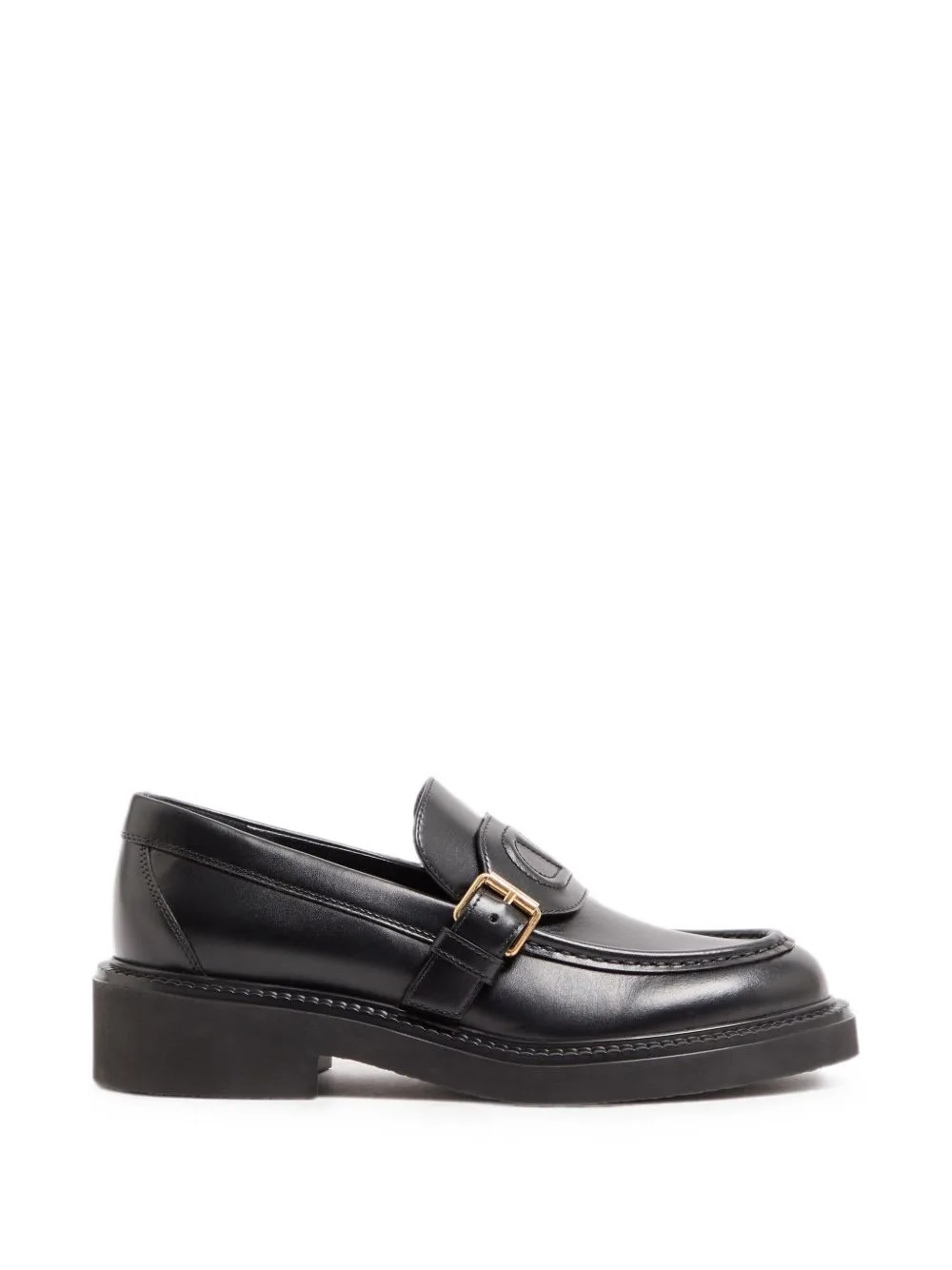VLogo Embossed Calfskin Moccasins 40mm