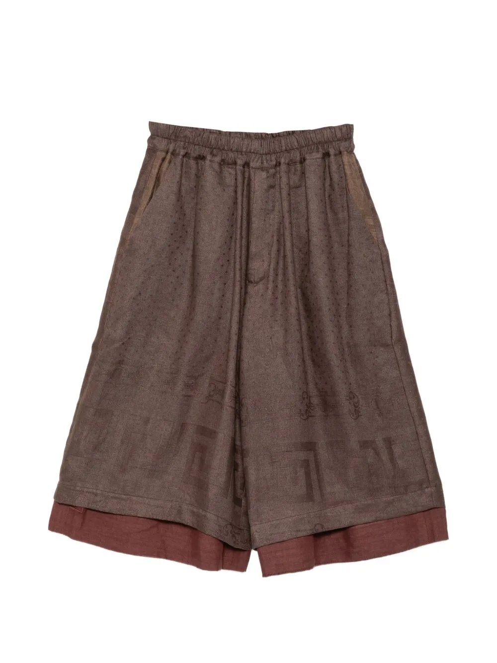 Embroidered Layered Shorts by By Walid