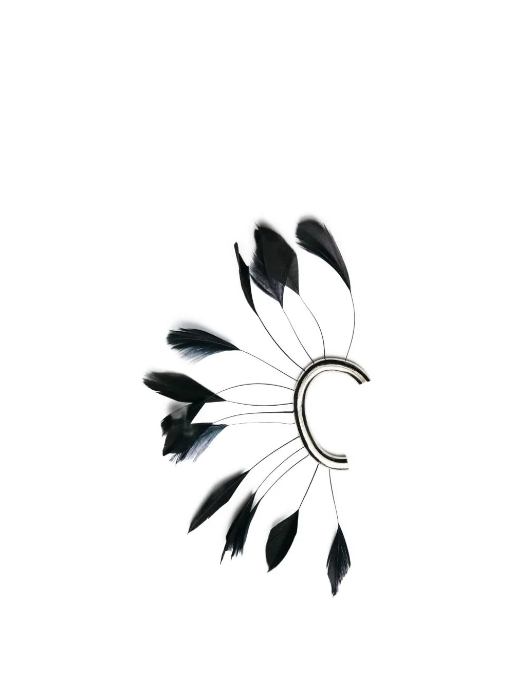 Feather-Trim Ear Cuff by Patrizia Pepe