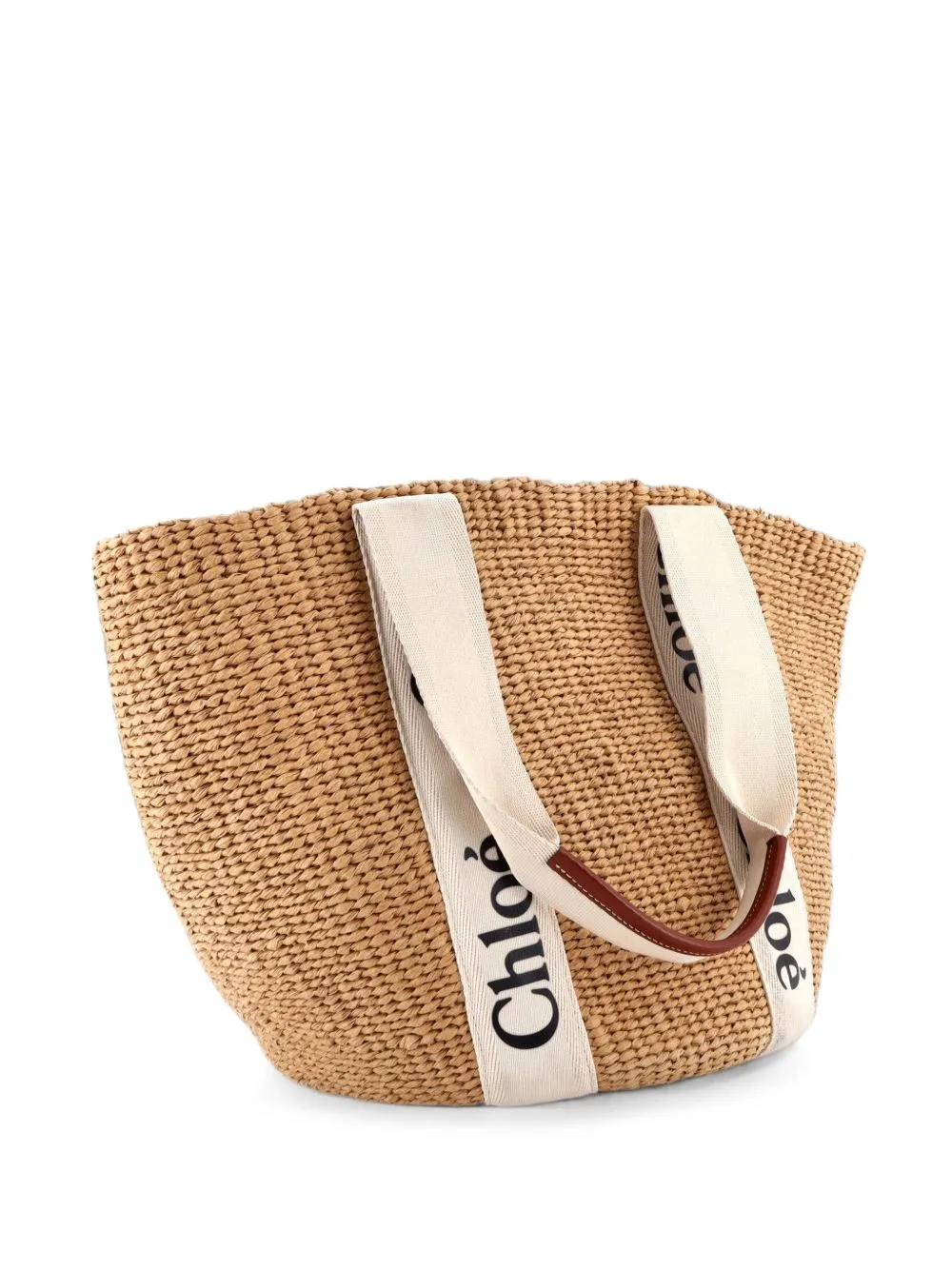 Chloé Pre-Owned x Mifuko Woody Tote Raffia Large Bucket Bag by Chloé Pre-Owned