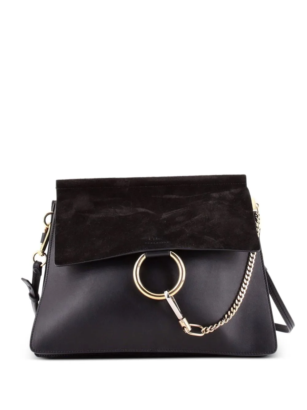 Faye Leather and Suede Medium Shoulder Bag by Chloé Pre-Owned