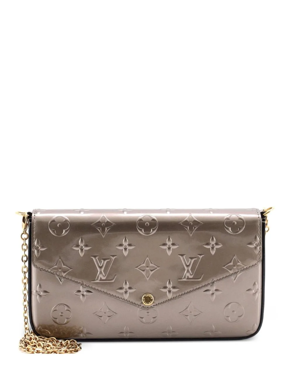Felicie Pochette Metallic Monogram Vernis Shoulder Bag by Louis Vuitton Pre-Owned