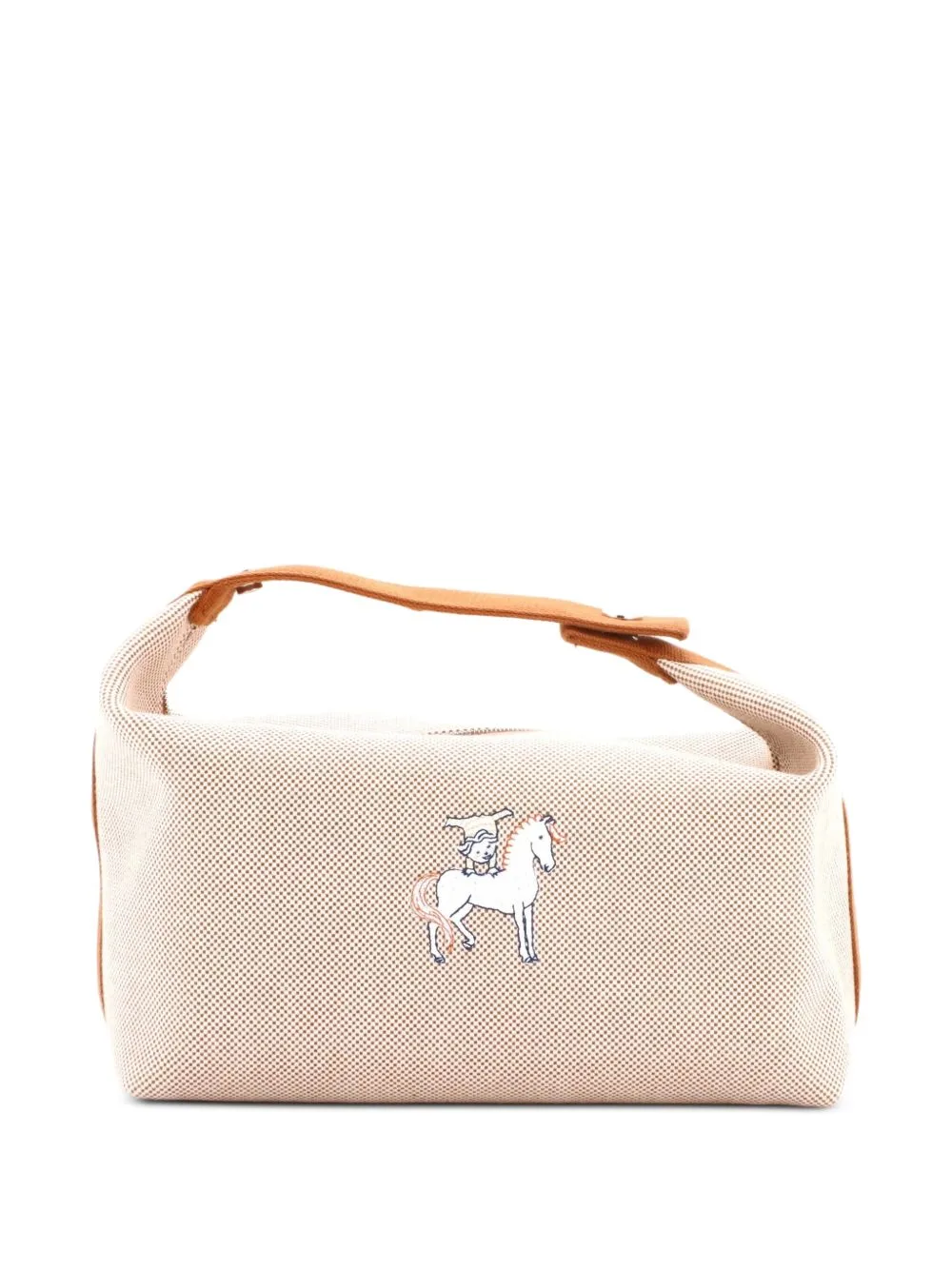 Bride-A-Brac Cabriole Travel Case Toile GM Pouch by Hermès Pre-Owned