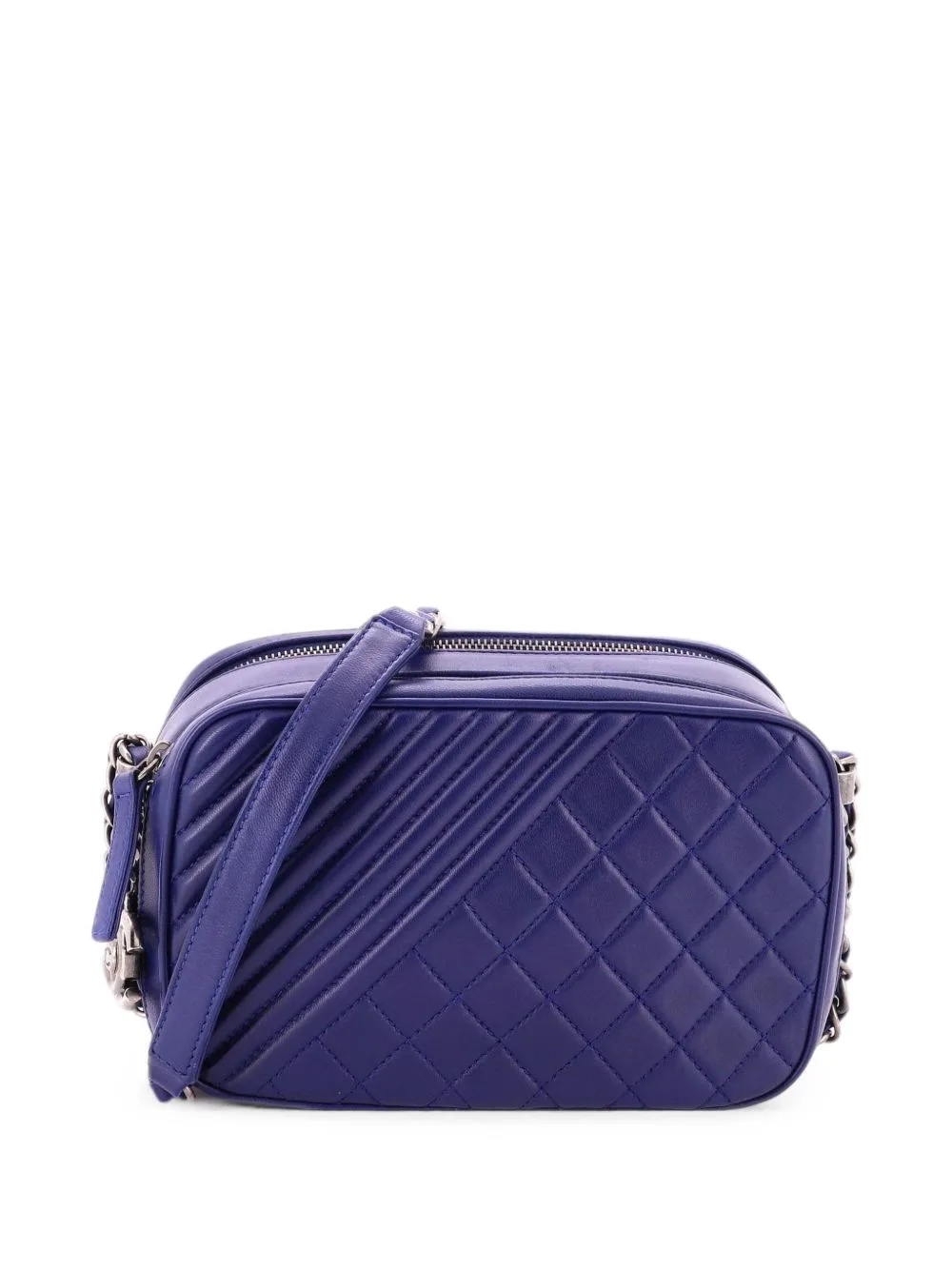 Coco Boy Camera Bag Quilted Leather Small Crossbody Bag by CHANEL Pre-Owned