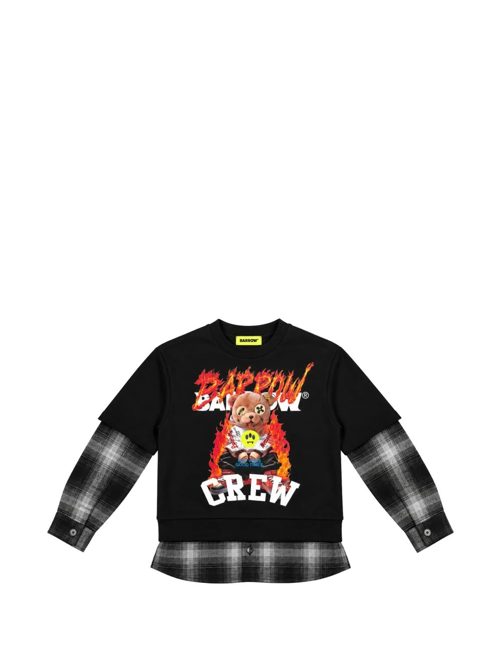 Layered-Effect Graphic-Print Sweatshirt by Barrow kids