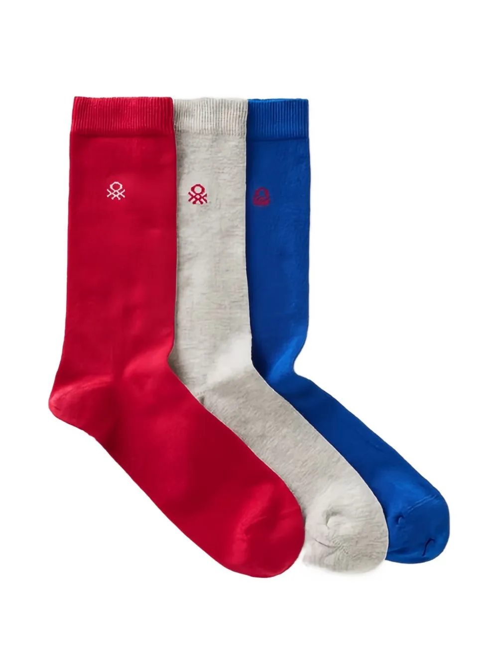 Logo-Embroidered Socks Pack (set of Three) by Benetton