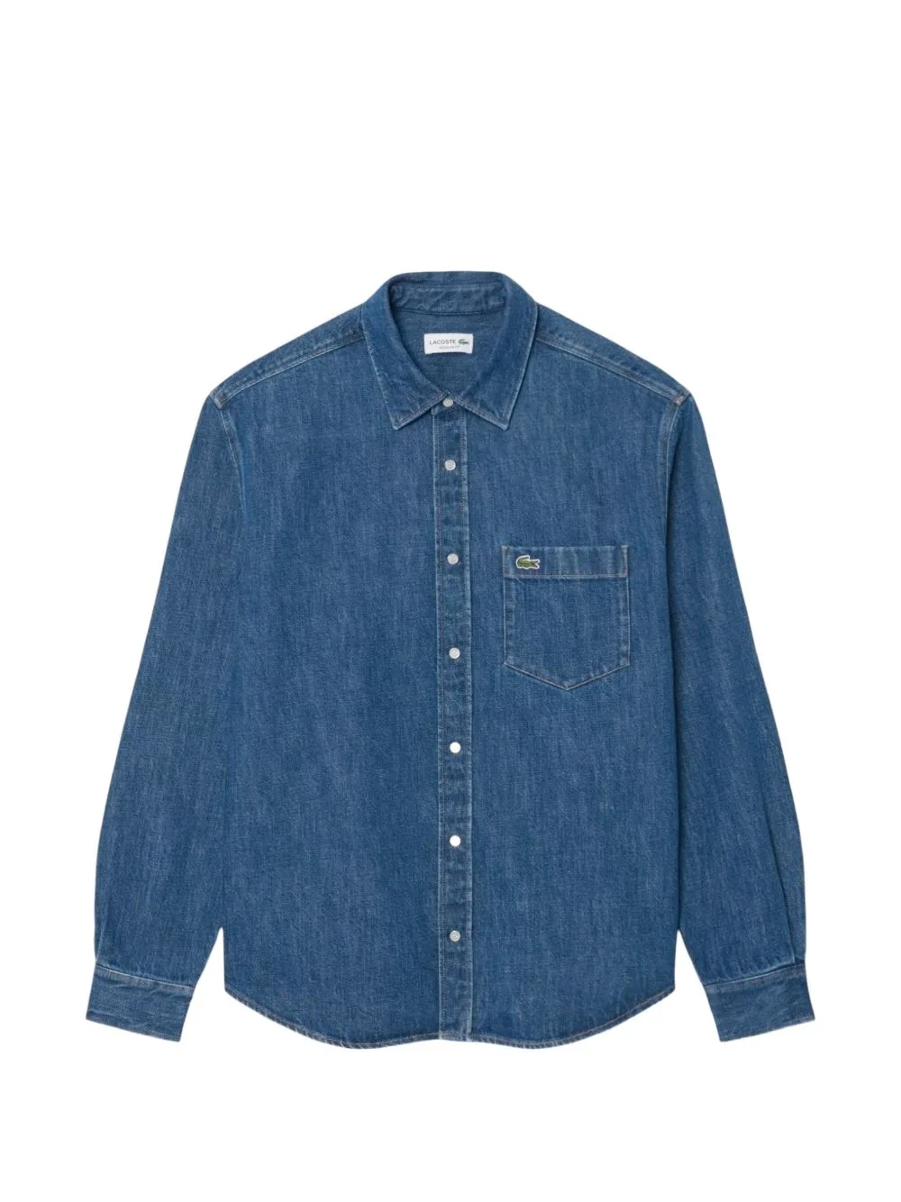 Logo-Patch Denim Shirt by Lacoste