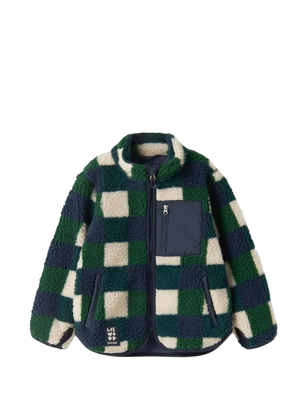 Nolan Checkered Fleece Jacket by Liewood