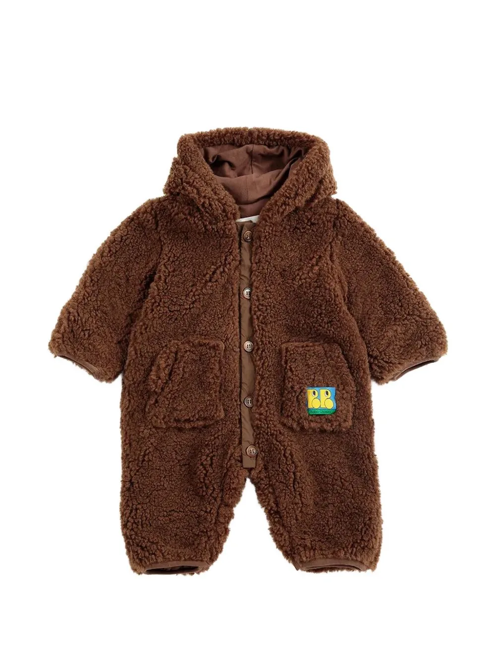 Fleece-Texture Hooded Jumpsuit by Bobo Choses