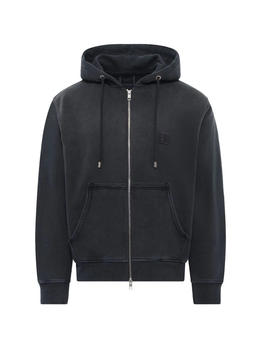 Washed Logo-Print Hoodie by Wooyoungmi