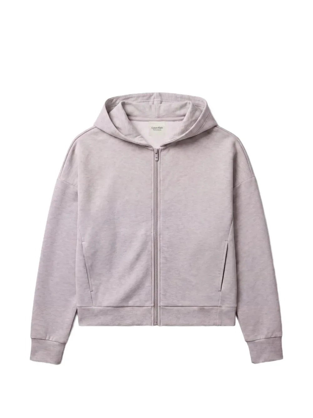 Logo-Embroidered Zip-Up Hoodie by Calvin Klein