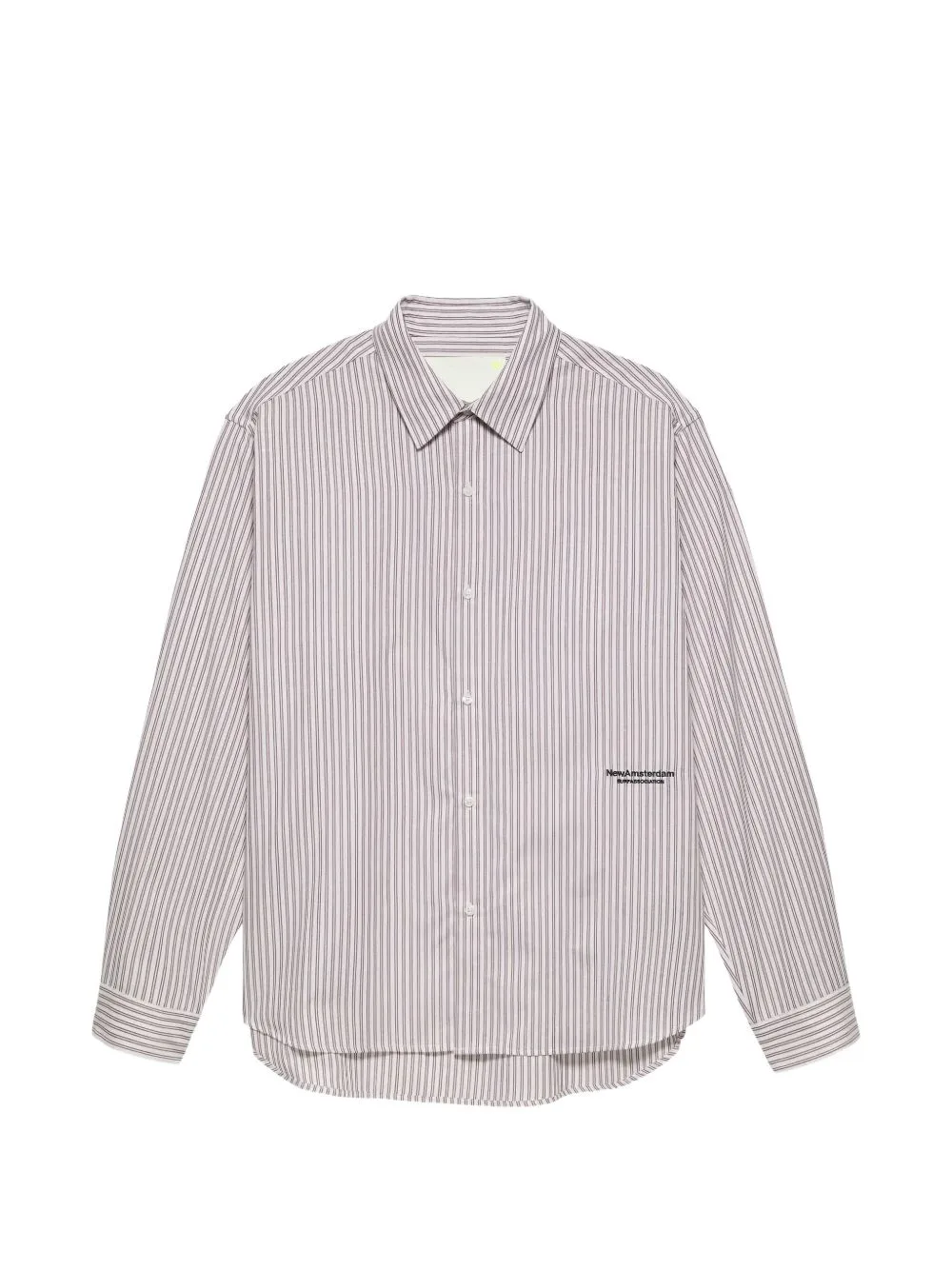 Beach Vertical-Stripe Long-Sleeve Shirt by NEW AMSTERDAM