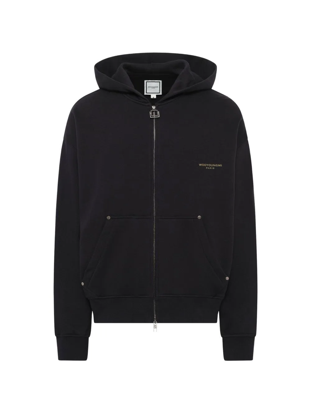 Scenery Forest-Print Zip-Up Hoodie by Wooyoungmi