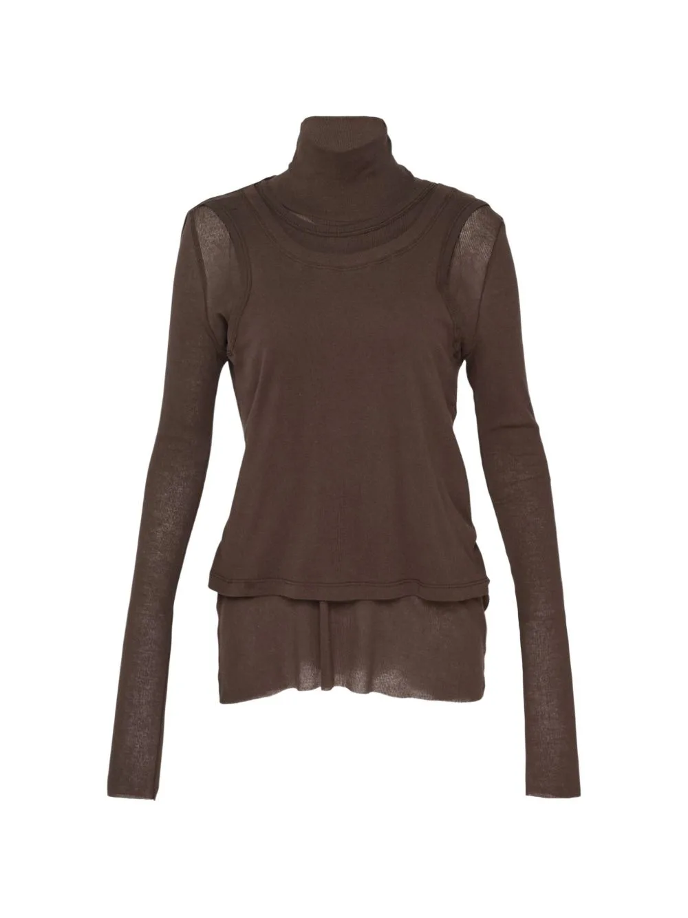 Double-Layer Turtleneck Top by Melitta Baumeister