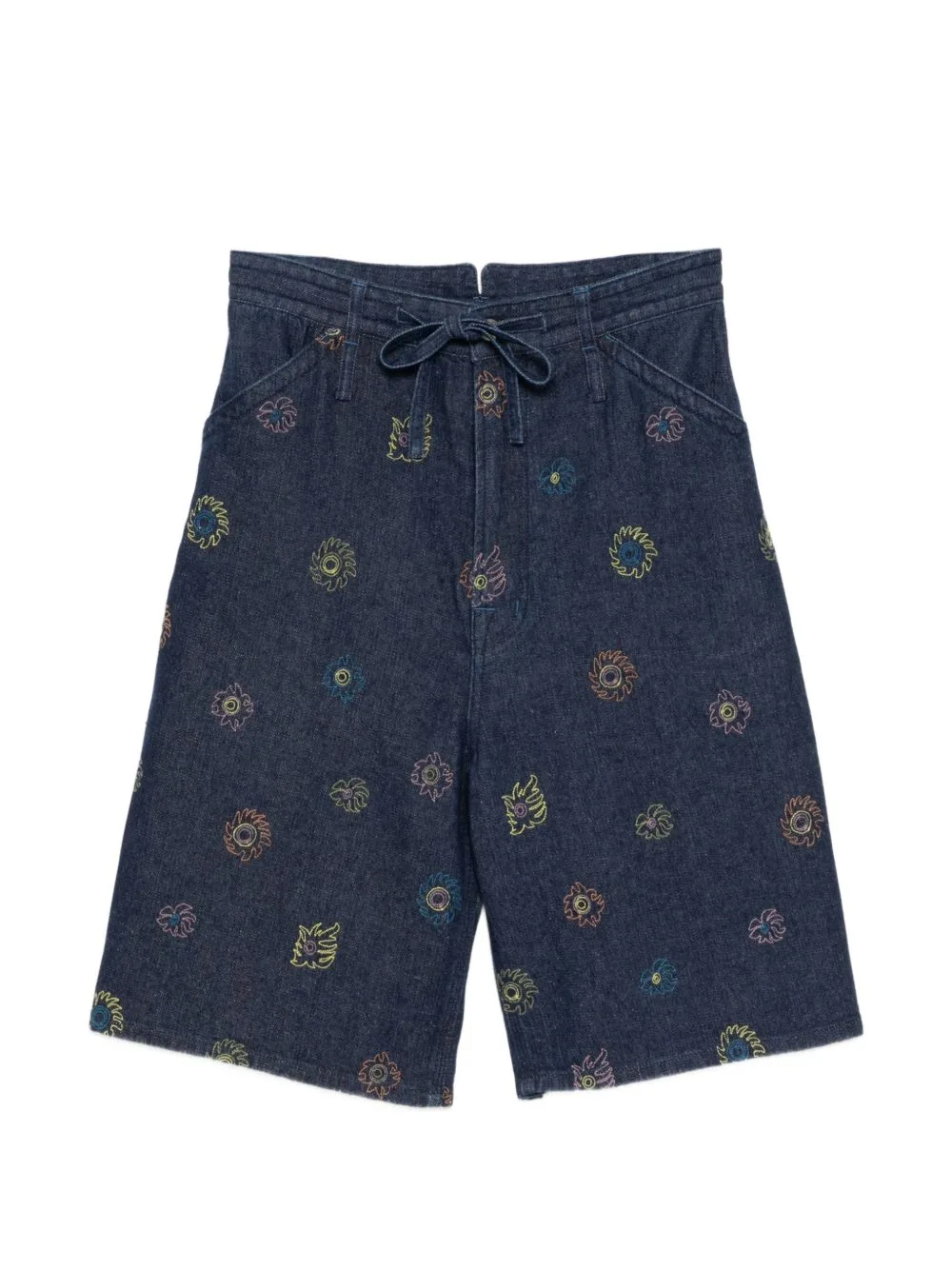 Floral Denim Shorts by GARÇON BY GARÇON