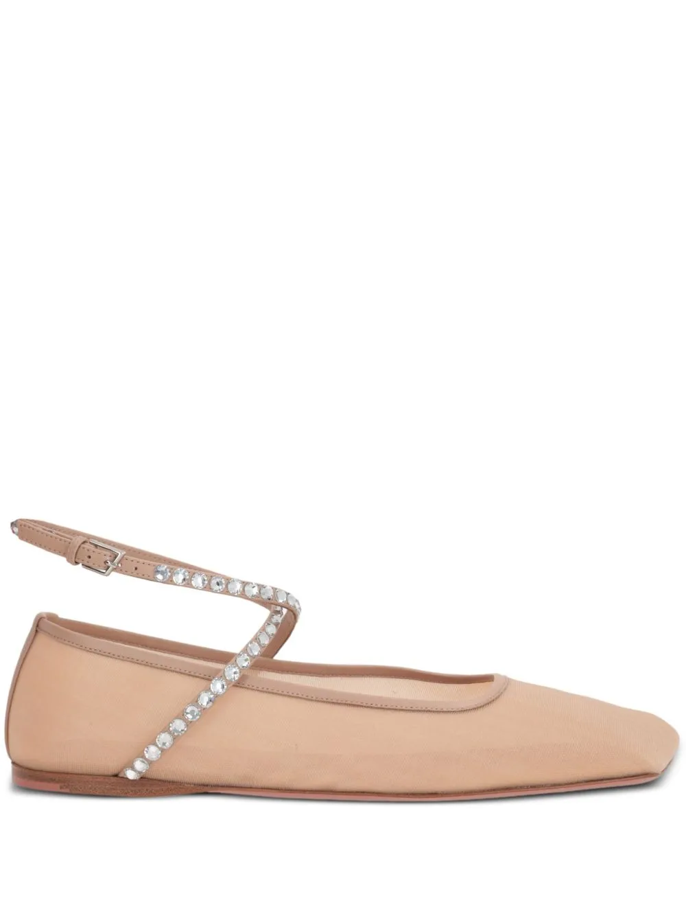 Ane Crystal-Embellished Ballerina Shoes by Amina Muaddi