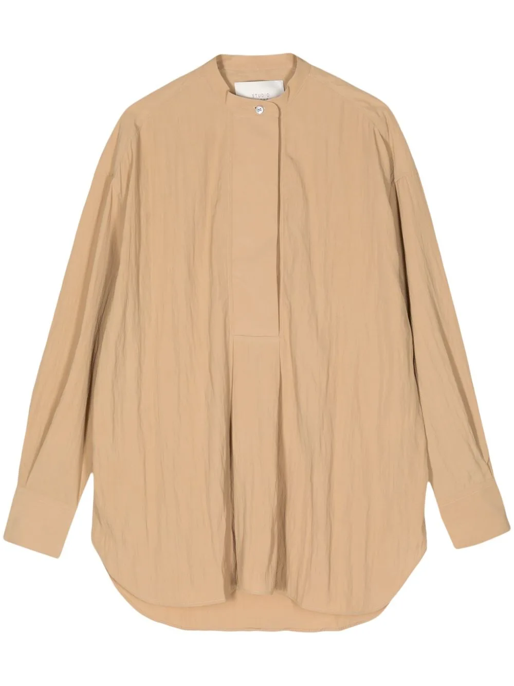 Long-Sleeve Band-Collar Blouse by Studio Nicholson