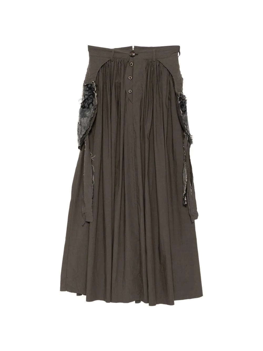 Animal-Patch Gathered Skirt by GG IN RED