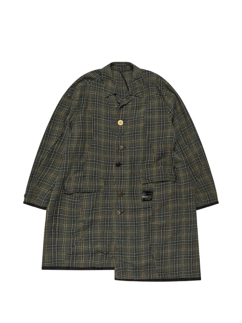 Checked Pocket Coat by Undercover