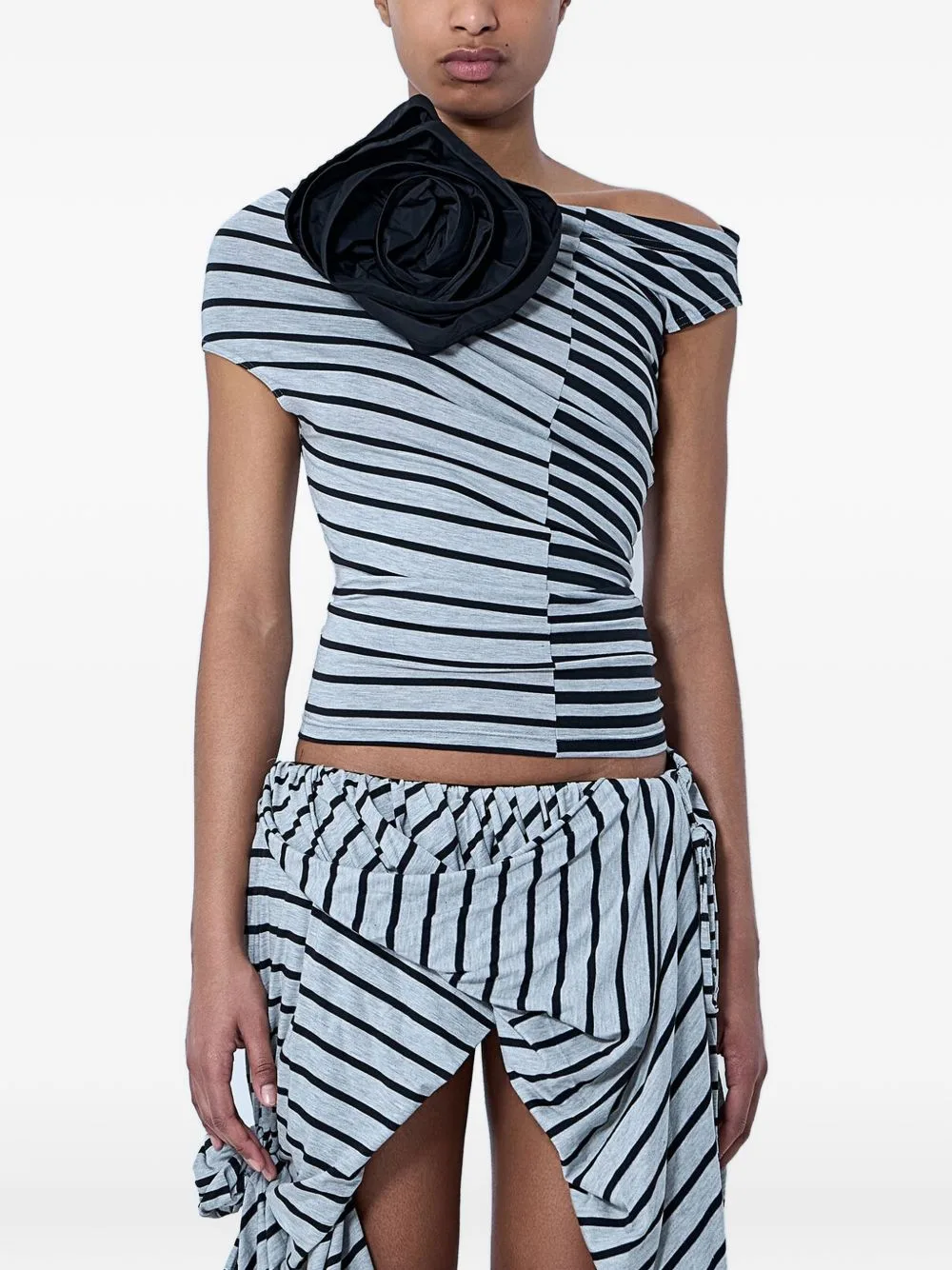 Floral-Appliqué Top by Vaquera