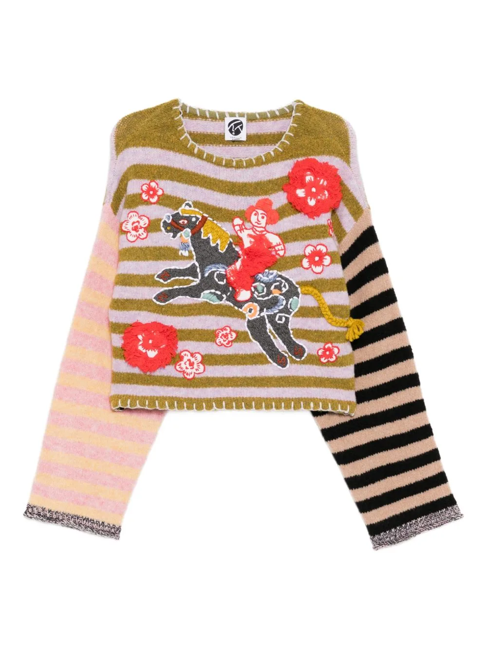 Fuzzy-Horse Jumper by YANYAN KNITS