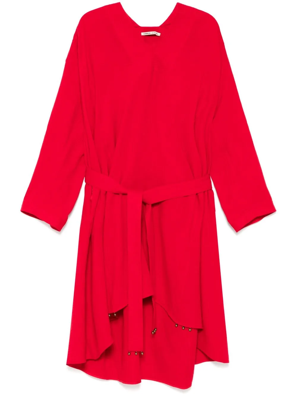 V-Neck Dress by SAMUEL GUÌ YANG
