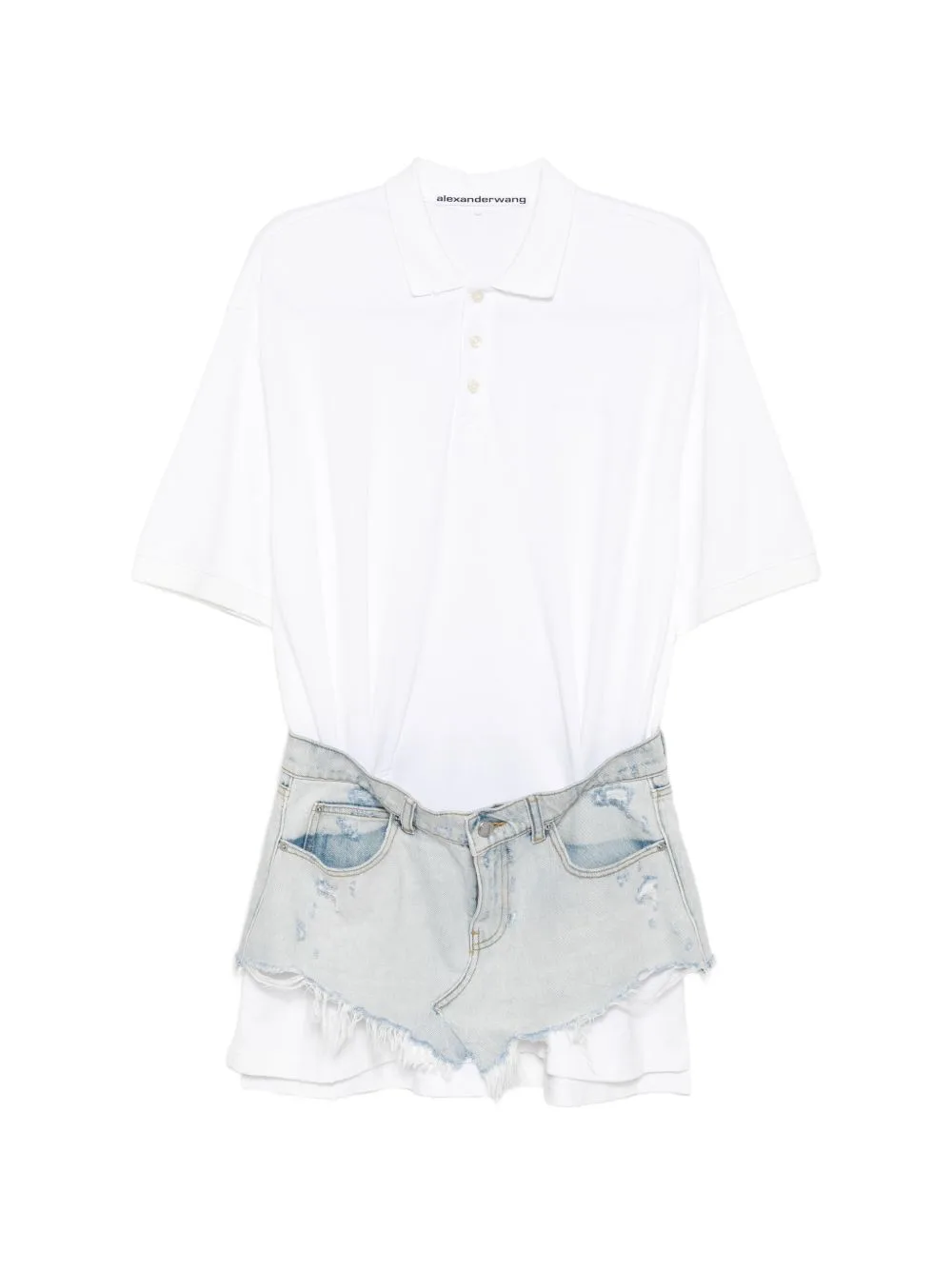 Layered Denim-Skirt Dress by Alexander Wang
