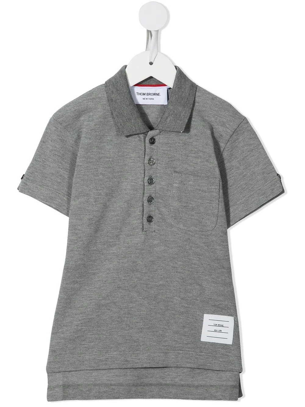 Classic Short Sleeve Polo Shirt by Thom Browne Kids
