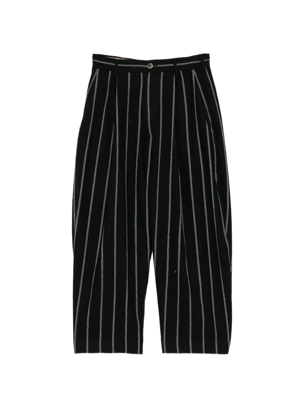 Pinstripe-Pattern Pleated Trousers by Uma Wang