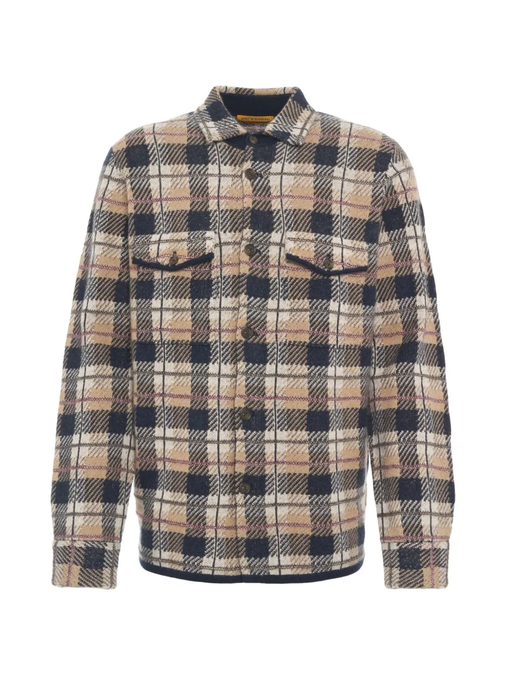 Check-Pattern Cashmere Shirt by Guest In Residence