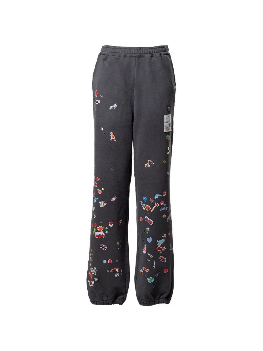 Patch-Detail Distressed Track Pants by Maison MIHARA YASUHIRO
