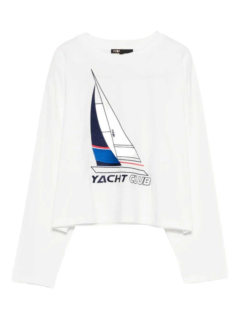 Boat Print T-Shirt by Maje