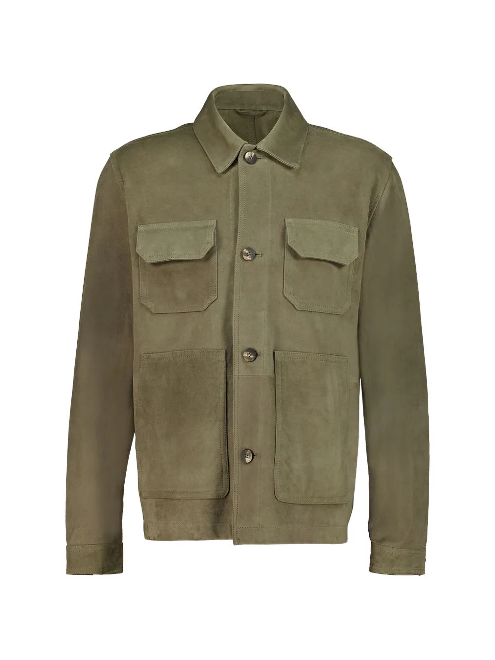 Ravi Suede Leather Shirt Jacket by Frescobol Carioca