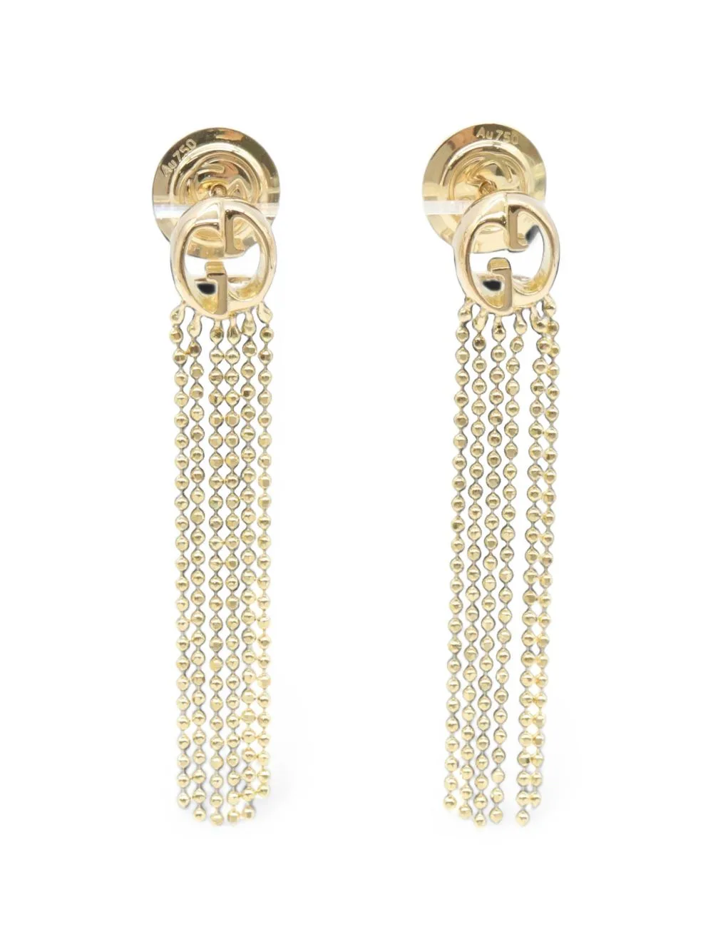 2010s Bead-Fringe Earrings by Gucci Pre-Owned