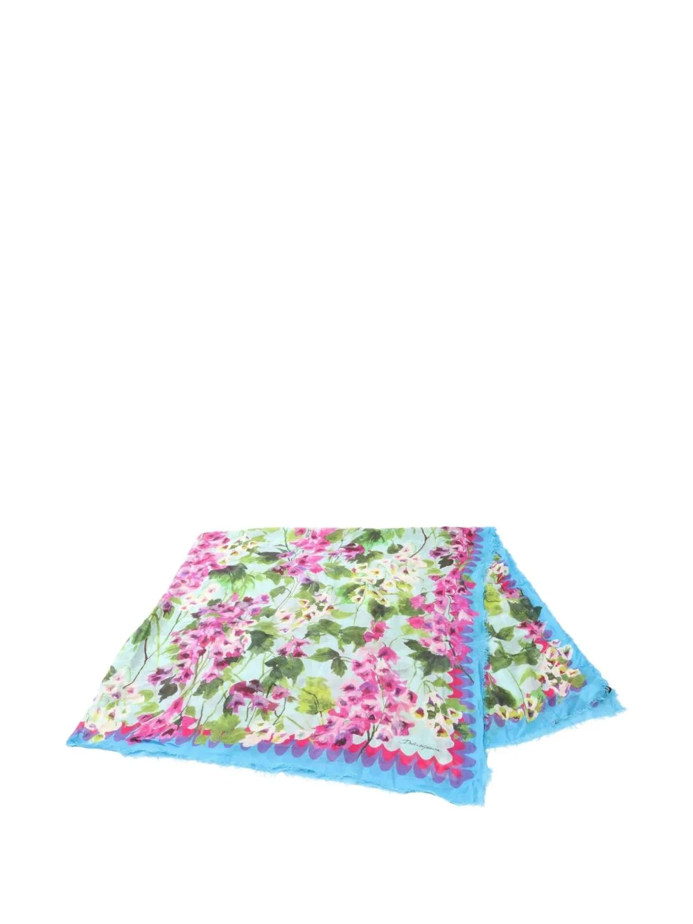 2010s Floral-Print Scarf