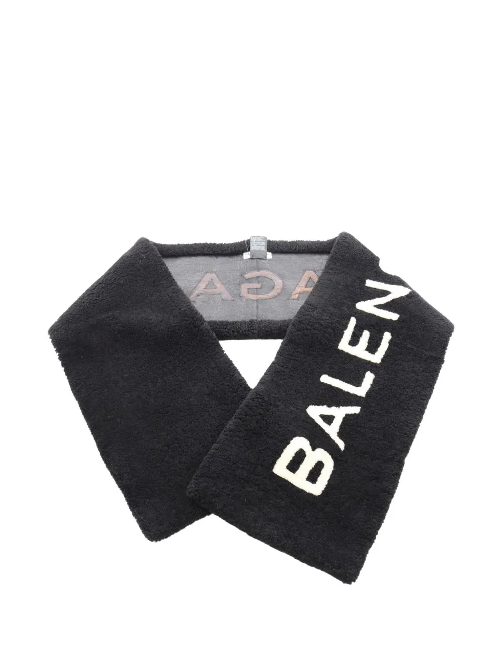 2010s Logo Mouton Scarf by Balenciaga Pre-Owned
